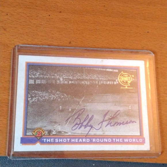Autographed Baseball Card